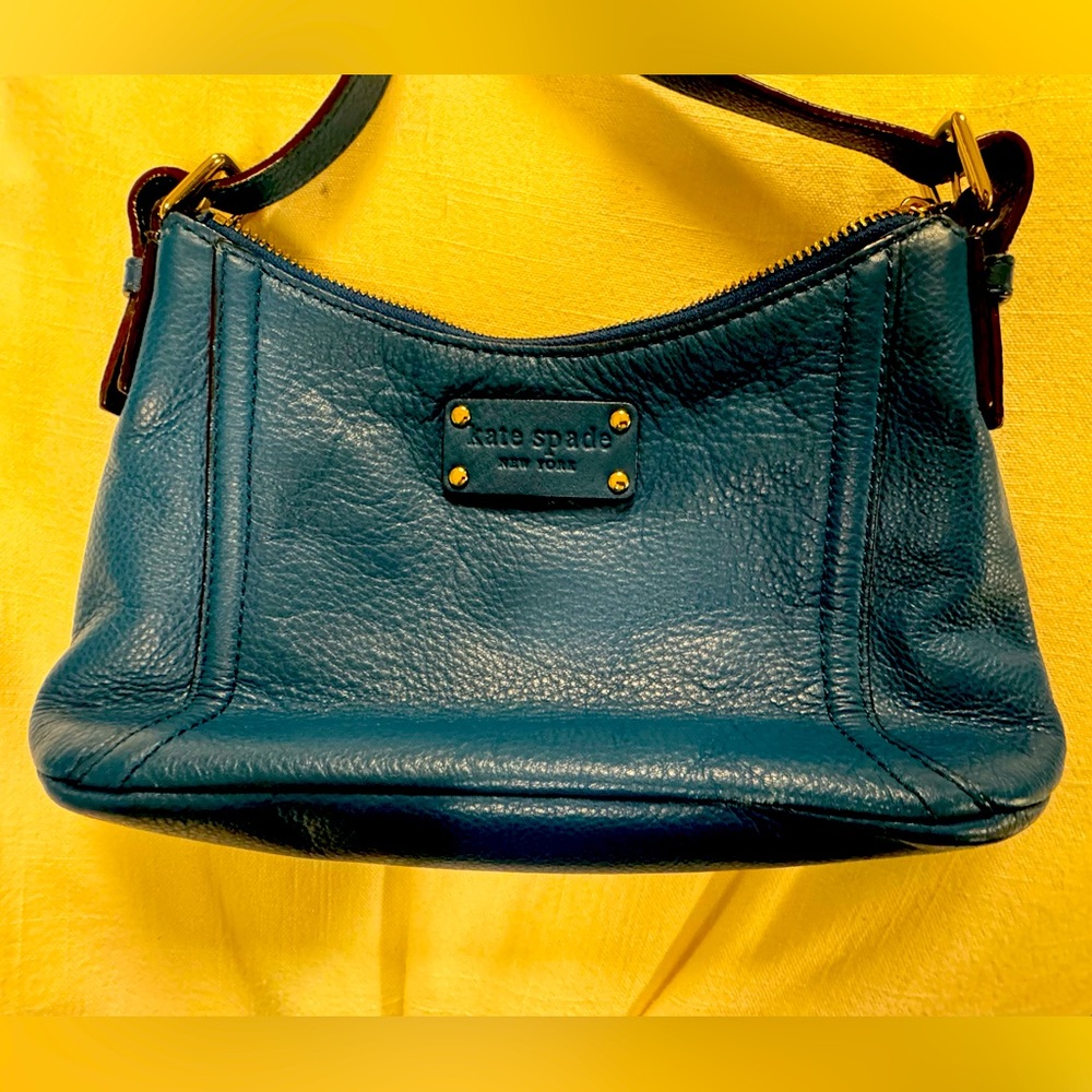 Gorgeous Kate Spade  Deep Teal Blue  Leather Purse- EXCELLENT CONDITION